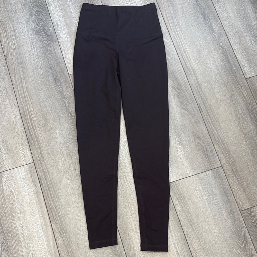 Athletic Works Black Full-Length Leggings with Stretchy Fabric